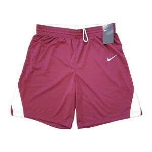 NWT Nike Dri-Fit 8.5" Size Large Mens Burgundy Athletic Shorts Basketball